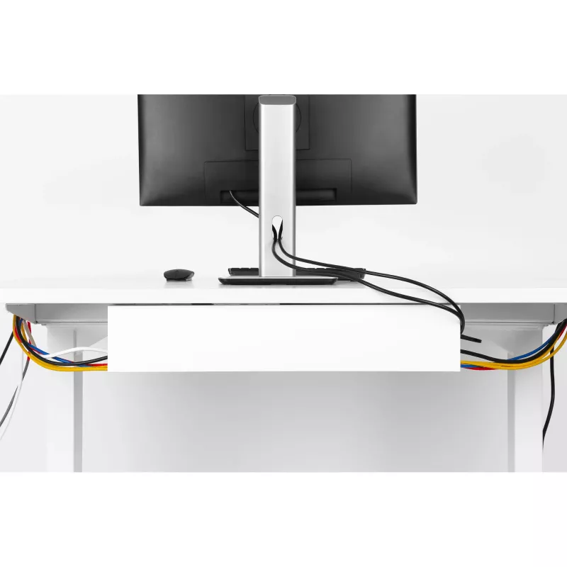 Kabelių tvarkymo sistema po stalu InLine 23190B, plieninė, juoda, 114×600×76 mm