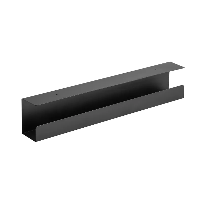Kabelių tvarkymo sistema po stalu InLine 23190B, plieninė, juoda, 114×600×76 mm