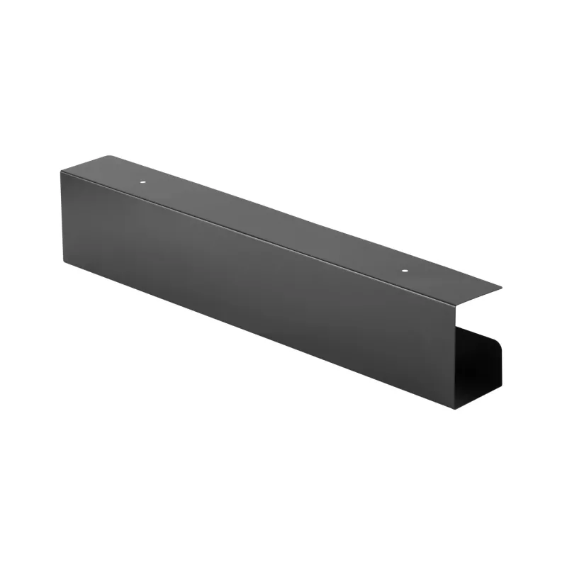 Kabelių tvarkymo sistema po stalu InLine 23190B, plieninė, juoda, 114×600×76 mm