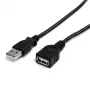 StarTech.com 3 pėdų juodas USB 2.0 ilginimo kabelis A-A - M/M