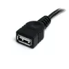 StarTech.com 3 pėdų juodas USB 2.0 ilginimo kabelis A-A - M/M
