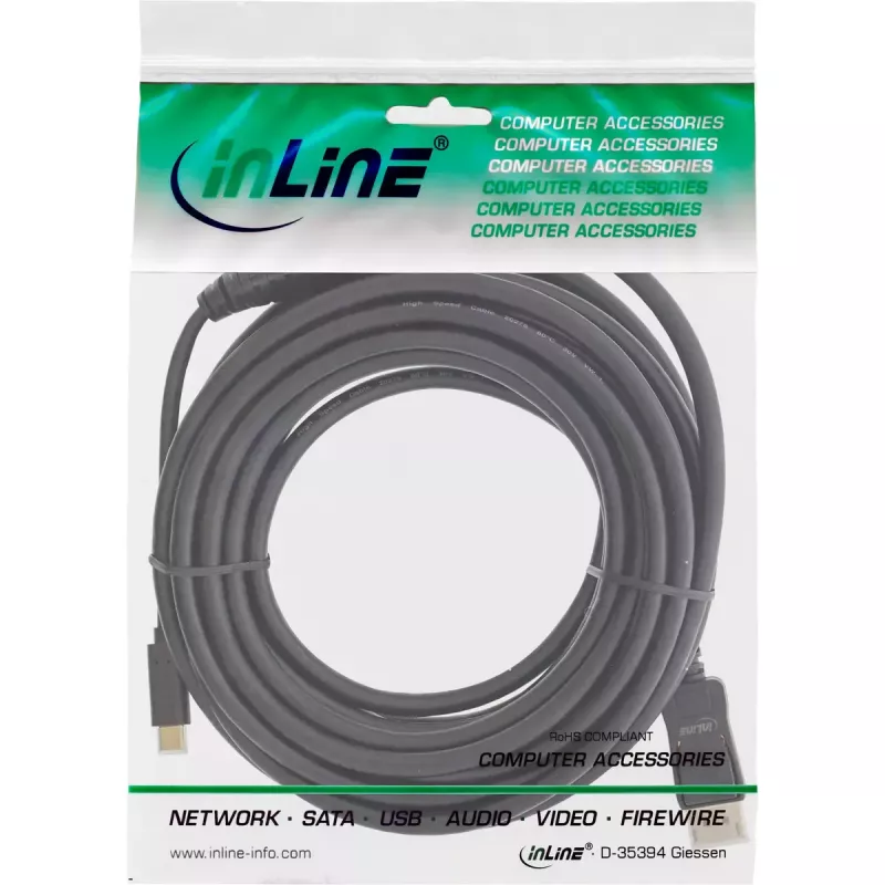 InLine USB-C į DisplayPort laidas, 2 m, 4K @60Hz