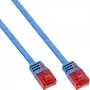 InLine Flat Ultraslim Patch Cable Cat.6 U/UTP Gigabit paruoštas mėlynas 1,5 m