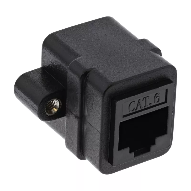 InLine komutacinis kabelių sujungimas UTP 2x RJ45 lizdas, skirta įrengimui