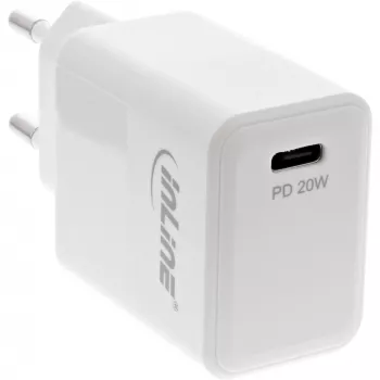 InLine USB PD Įkroviklis su USB-C, Power Delivery, 20 W, baltas