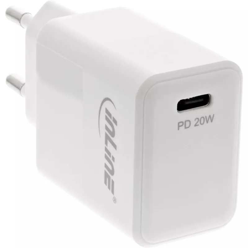 InLine USB PD Įkroviklis su USB-C, Power Delivery, 20 W, baltas