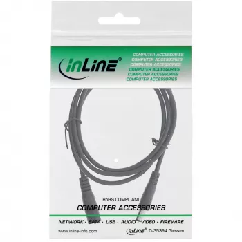 InLine DC ilginimo laidas, kištukas/lizdas 5.5x2.1mm, juodas, 5m