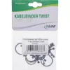 InLine Twist Ties 26–30 mm juodi, 10 vnt. – kabelių ir laidų tvarkymo raišteliai