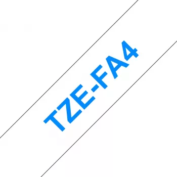 Brother TZE-FA4 etikečių juosta Mėlyna ant baltos