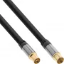Anteninis kabelis InLine Premium 69203P 4x ekranuotas >110 dB juodas 3 m