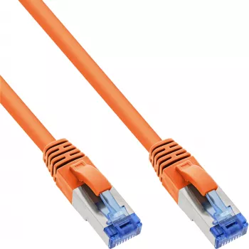 InLine Patch Laidas S/FTP PiMF Cat.6A halogen free 500MHz oranžinis 0,5m