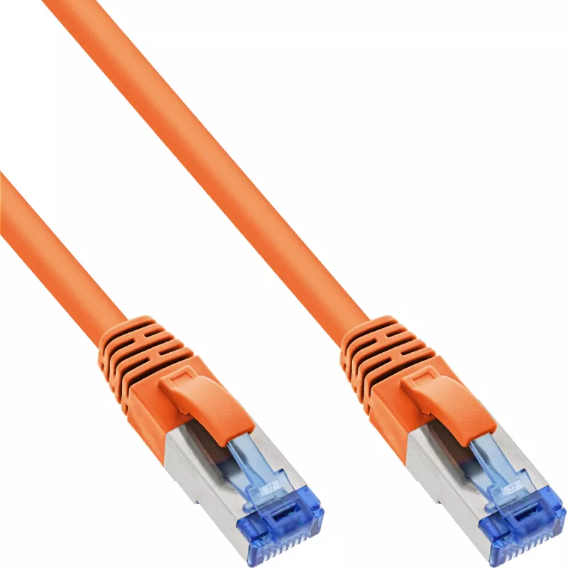 InLine Patch Laidas S/FTP PiMF Cat.6A be halogenų 500MHz oranžinis 2m