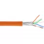 InLine Patch Laidas S/FTP PiMF Cat.6A halogen-free 500MHz oranžinis 100m