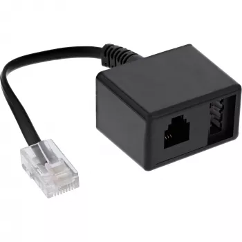 InLine 69943 adapterinis kabelis RJ45 kištukas į TAE-N ir RJ11 lizdą, 0,15 m