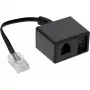 InLine 69943 adapterinis kabelis RJ45 kištukas į TAE-N ir RJ11 lizdą, 0,15 m