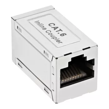 InLine Cat.6 adapteris, visiškai ekranuotas, metalinis, 2x RJ45 F/F, 1:1