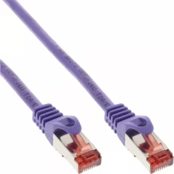 InLine Patch Laidas S/FTP PiMF Cat.6 250MHz PVC varis violetinis 0,25 m