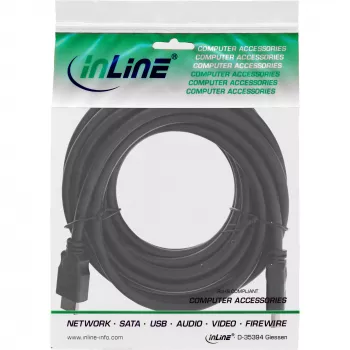 HDMI kabelis High Speed InLine 17603E 3m vyriškas/vyriškas juodas