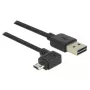 USB laidas DeLOCK 83846 USB 2.0 1 m USB A Micro-USB B juodas