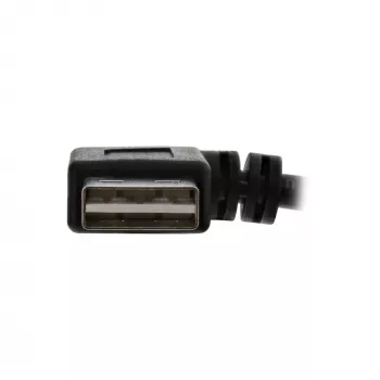 InLine USB 2.0 Smart Cable kampinis reversinis Type A kištukas / lizdas juodas 2m