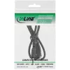 InLine garso adapterio laidas, 3,5 mm stereo kištukas / lizdas su sriegiu, 0,6 m
