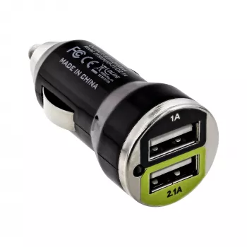 InLine USB DUAL+ KFZ automobilinis įkroviklis su 1 m spiraliniu kabeliu