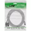 InLine Patch laidas plonas, U/FTP, Cat.8.1, TPE halogen-free, pilkas 10m