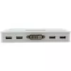 InLine KVM jungiklis 4 prievadai DVI-D + USB + Audio su 2 kabelių rinkiniais