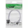 InLine Patch laidas plonas, U/FTP, Cat.8.1, TPE halogen-free, baltas 0,25 m