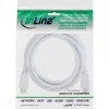 InLine High Speed HDMI kabelis su Ethernet, M/M, baltas, auksuoti kontaktai, 2m