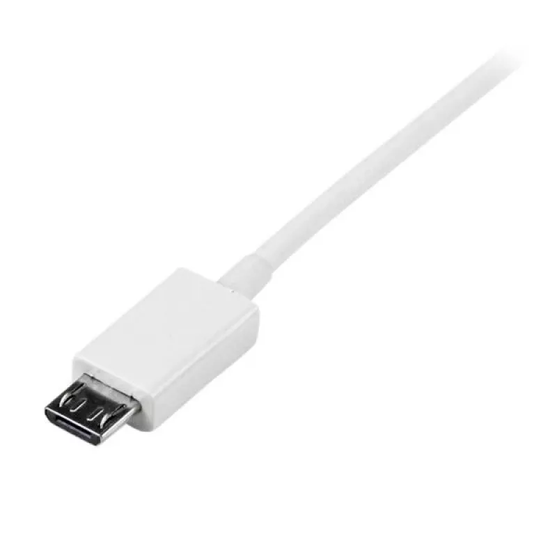 StarTech.com 1 m baltas Micro USB kabelis – USB A į Micro B