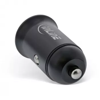 InLine USB automobilinis kroviklis su USB-A ir USB-C, juodas