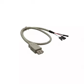 InLine USB 2.0 adapterio laidas, USB A lizdas / vidinis header jungtis, 0,40 m, smėlio spalvos