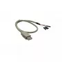 InLine USB 2.0 adapterio laidas, USB A lizdas / vidinis header jungtis, 0,40 m, smėlio spalvos