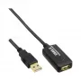 InLine USB 2.0 aktyvus signalo kartotuvas, laidas A tipas (vyriškas) / A tipas (moteriškas), 25 m