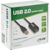 InLine USB 2.0 aktyvus signalo kartotuvas, laidas A tipas (vyriškas) / A tipas (moteriškas), 25 m