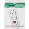 InLine 16441T ilgintuvas, 4 lizdai, 2x CEE7/3 + 2x Euro CEE 7/16, baltas, 1,5 m