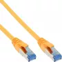 InLine Patch Laidas S/FTP PiMF Cat.6A halogen free 500MHz geltonas 1,5m