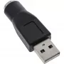 InLine USB adapteris Type A kištukas / MD6 lizdas PS/2 lizdas
