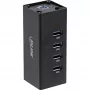 InLine USB 3.0 4 prievadų aktyvus USB šakotuvas su 2,5 A maitinimo šaltiniu, aliuminio korpusas