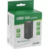 InLine USB 3.0 4 prievadų aktyvus USB šakotuvas su 2,5 A maitinimo šaltiniu, aliuminio korpusas