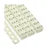 Kabelių žymėjimo žiedai 6 mm InLine Nr.0–9, plastikiniai, balti, pakuotė po 100 vnt.