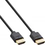 InLine Slim Ultra High Speed HDMI laidas M/M 8K4K auksuotas juodas 0,5 m