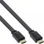 InLine HDMI plokščias laidas High Speed su Ethernet auksuoti kontaktai juodas 0.5m