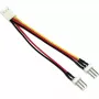 InLine Ventiliatorių Y-Adapteris 3pin Molex moteriškas / 2× 3pin Molex vyriškas 100 vnt.