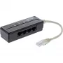 InLine 4 krypčių telefono prievado skirstytuvas, RJ45 kištukas į 4× RJ45 lizdus, 0,15 m