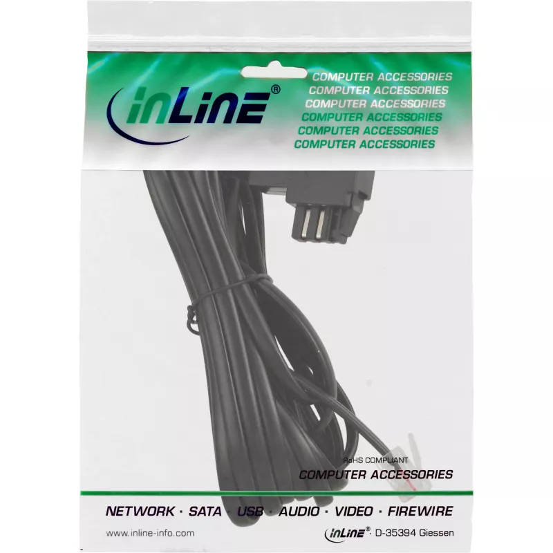 InLine TAE-N kabelis TAE-N / RJ11 adapteris 6P2C su tilteliu 3 m