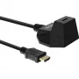 InLine HDMI Station, HS HDMI laidas su Ethernet, M/F, juodas, paauksuoti kontaktai, 5m