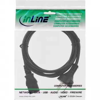 InLine maitinimo laidas, Kinijos kištukas / 3 kontaktų IEC C13, 0,5 m