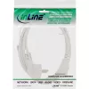 InLine maitinimo laidas, CEE 7/7 kampuotas / 3 kontaktų IEC C13 kištukas, baltas, 1 m